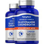 Advanced Glucosamine Chondroitin Hyaluronic Acid, 160 Coated Caplets, 2  Bottles