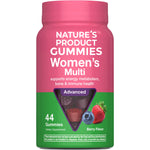 Nature's Product Gummies Women's Multi Advanced, 44 berry-flavored gummies supporting energy, bone, and immune health.