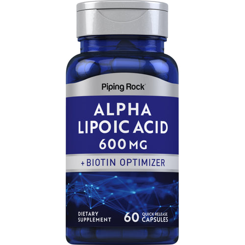 Alpha Lipoic Acid, 600 mg, 60 Quick Release Capsules