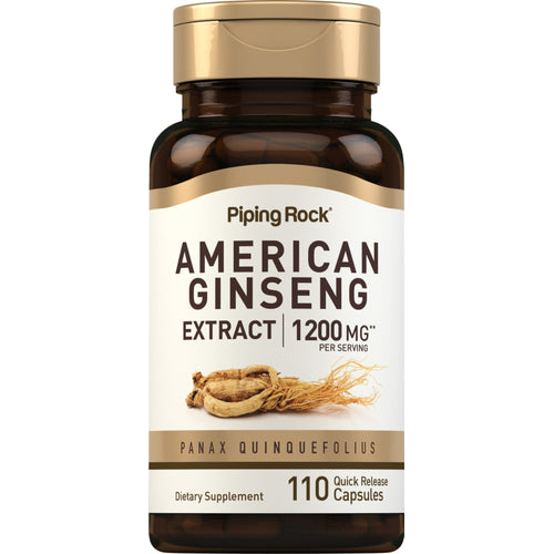 American Ginseng, 1200 mg (per serving), 110 Quick Release Capsules