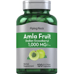 Amla Fruit (Indian Gooseberry) supplement with 1,000 MG per serving, 120 quick release capsules.