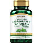 Andrographis Paniculata Extract 8000MG equivalent in 120 quick-release capsules contains 40MG andrographolides.