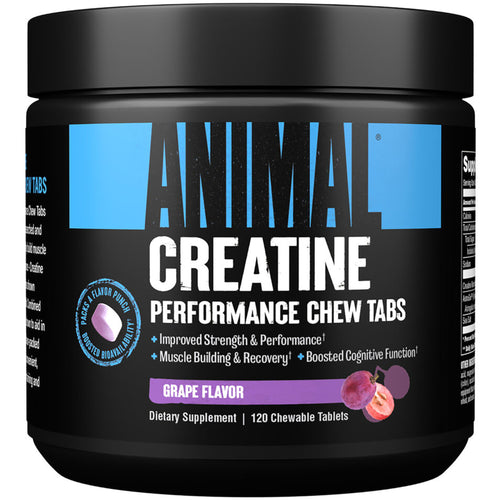 Animal Creatine Chews Grape, 120 Chewable Tablets