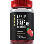 Apple Cider Vinegar Gummies, 70 vegan gummies with apple flavor, premium grade dietary supplement for health.