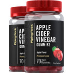 Apple Cider Vinegar (Delicious Apple), 70 Vegan Gummies, 2  Bottles