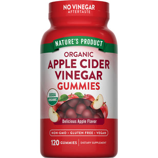 Apple Cider Vinegar (Delicious Apple) (Organic), 500 mg, 120 Gummies