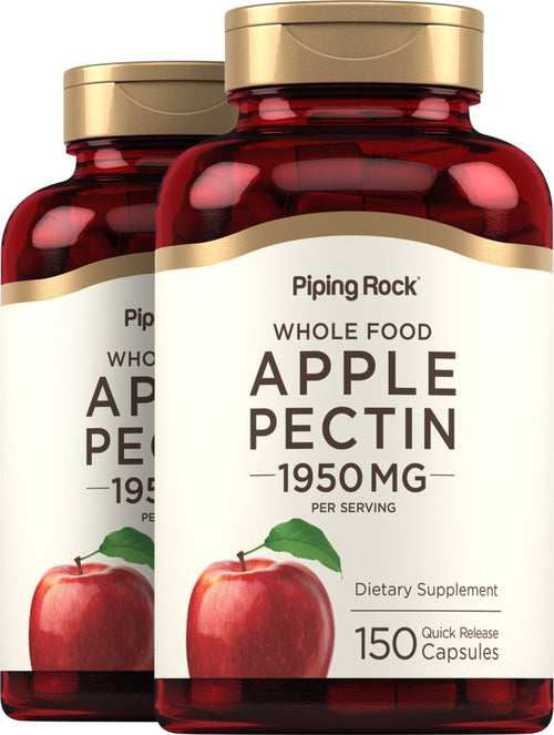 Apple Pectin, 1950 mg (per serving), 150 Quick Release Capsules, 2  Bottles