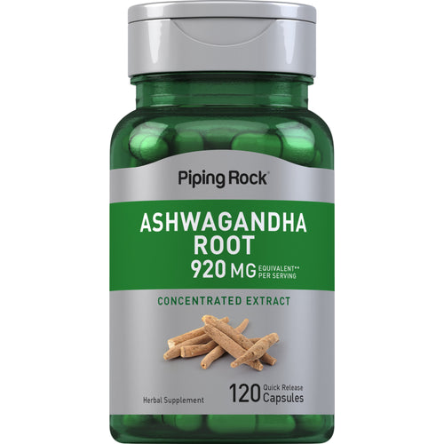 Ashwagandha Root (Withania somnifera), 920 mg (per serving), 120 Quick Release Capsules