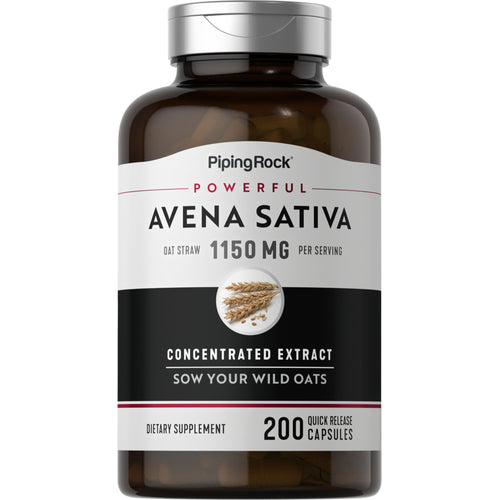 Avena Sativa Male Stamina Super Strength (Green Oat Grass), 1150 mg (per serving), 200 Quick Release Capsules