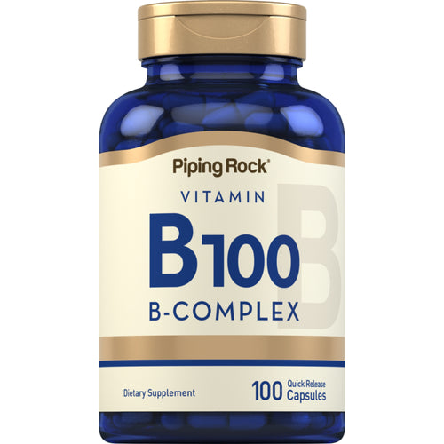 B-100 Vitamin B Complex, 100 Quick Release Capsules