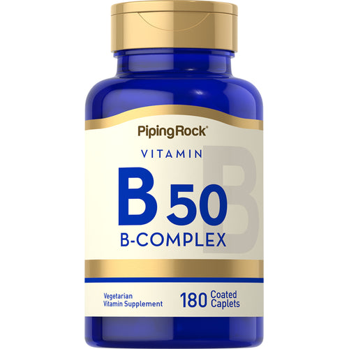 B-50 Vitamin B Complex, 180 Coated Caplets