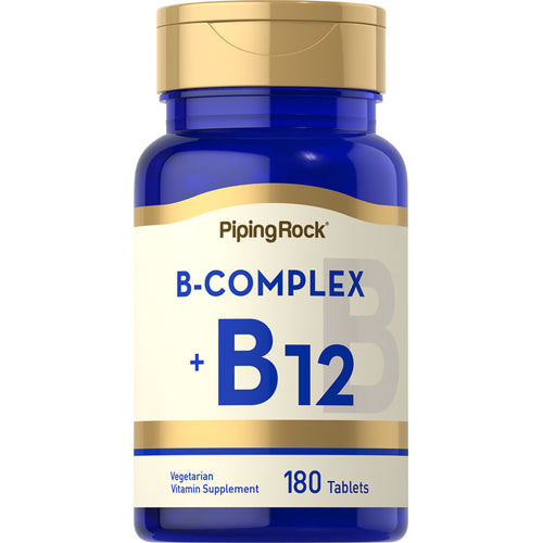 B Complex Plus Vitamin B-12, 180 Tablets