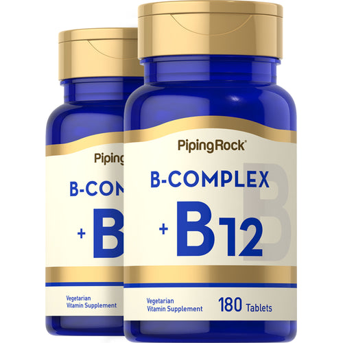 B Complex Plus Vitamin B-12, 180 Tablets, 2  Bottles