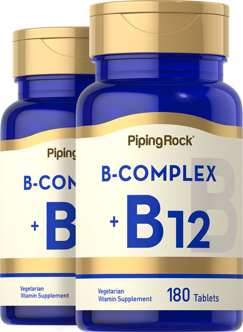 B Complex Plus Vitamin B-12, 180 Tablets, 2  Bottles