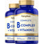 B-Complex plus Vitamin C, 250 Coated Caplets, 2  Bottles