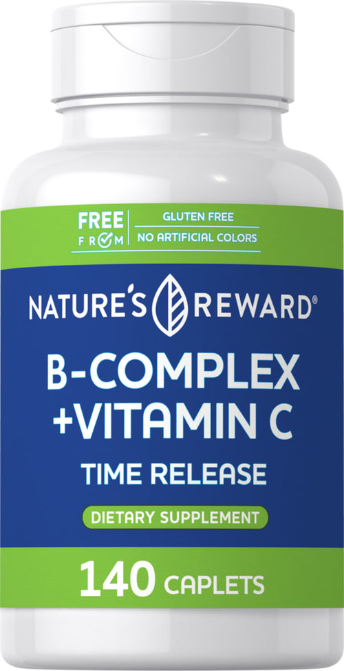 B-Complex plus Vitamin C Timed Release, 140 Caplets