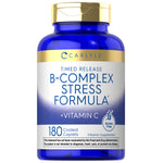 B-Complex Stress Formula Plus Vitamin C Timed Release, 180 Coated Caplets