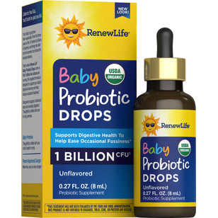 Baby Probiotic Drops 1 Billion, 0.27 fl oz (8 mL) Dropper Bottle