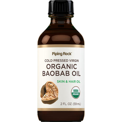 Baobab Oil Pure (Organic), 2 fl oz (59 mL) Bottle