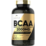 Carlyle BCAA Branch-Chain Amino Acids, 2000 mg per serving, Advanced Athlete Formula, 400 Quick Release Capsules.