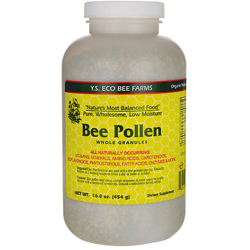 Bee Pollen Granules Whole Low Moisture, 16 oz (1 lb) Bottle