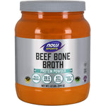 Now Sports Beef Bone Broth Protein Powder in a 1.2 lbs (544 g) jar.
