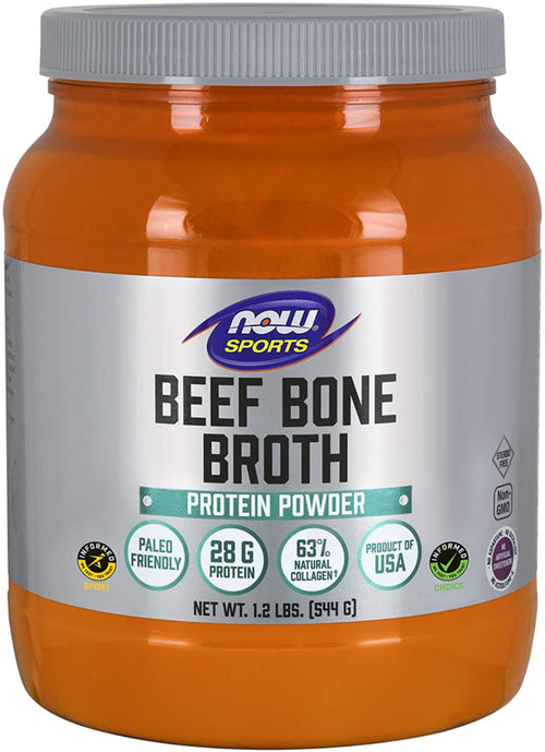 Beef Bone Broth Powder, 1.2 lbs (544 g) Bottle