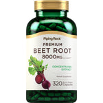 Premium Beet Root 8000MG Concentrated Extract Herbal Supplement with 320 Quick Release Capsules.