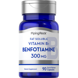 Benfotiamine (Fat Soluble Vitamin B-1), 300 mg, 90 Vegan Capsules
