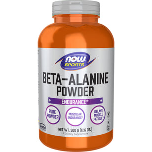 Beta Alanine Powder, 2000 mg, 500 g (17.6 oz) Bottle