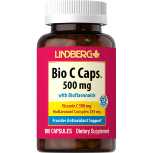 Bio C Caps 500 mg with Bioflavonoids, 100 Capsules
