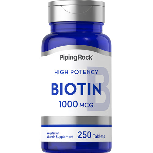 Biotin, 1000 mcg, 250 Tablets