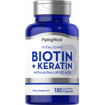 Biotin and Keratin capsules with Alpha Lipoic Acid, 180 quick release pieces.