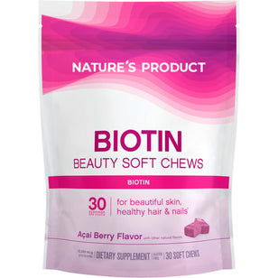 Biotin Beauty (Acai Berry), 30 Soft Chews