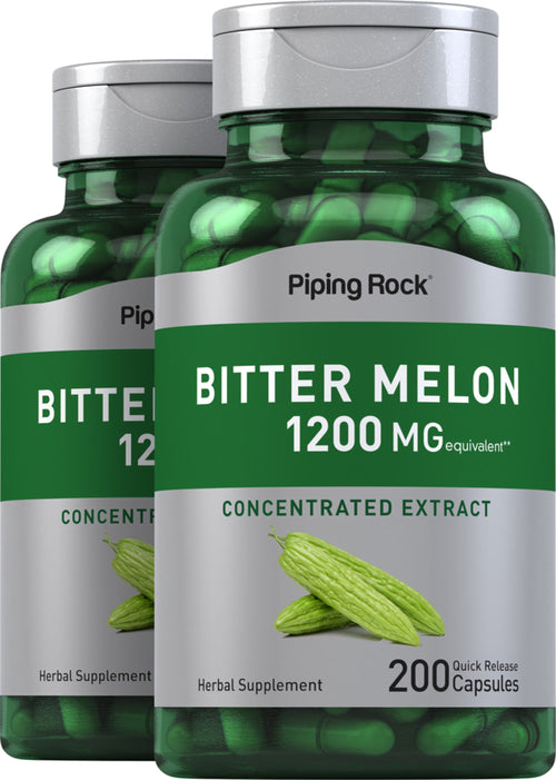 Bitter Melon / Momordica, 1200 mg, 200 Quick Release Capsules, 2  Bottles