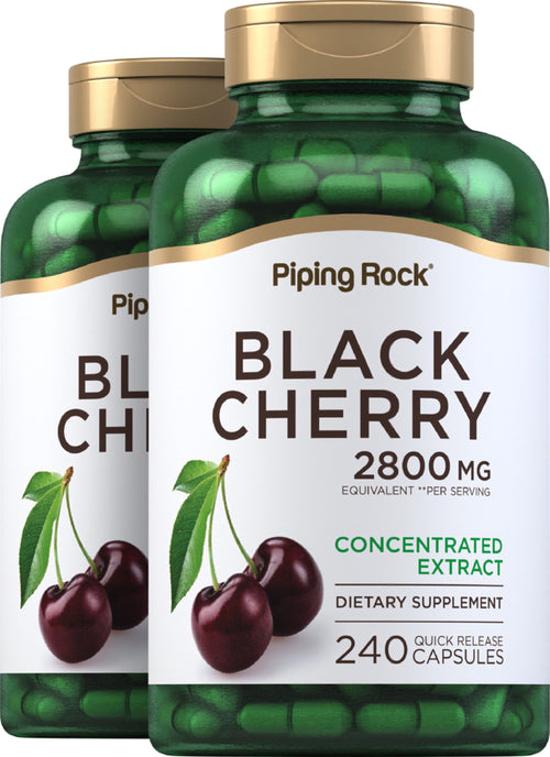 Black Cherry, 2800 mg (per serving), 240 Quick Release Capsules, 2  Bottles