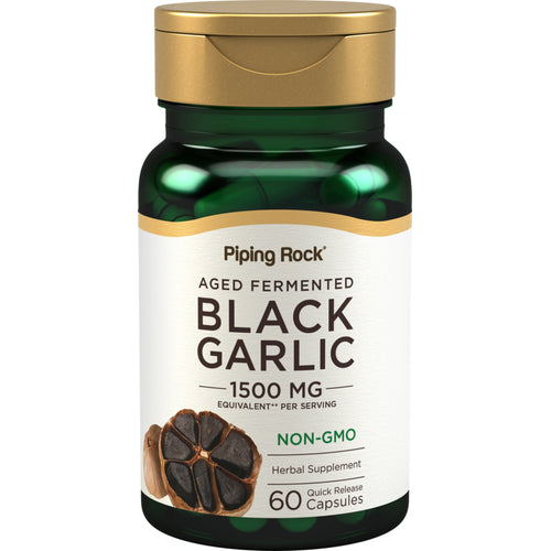 Black Garlic, 1500 mg (per serving), 60 Quick Release Capsules