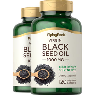 Black Seed Oil, 1000 mg, 120 Quick Release Softgels, 2  Bottles