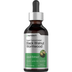 Black Walnut Wormwood Liquid Extract, 2 fl. oz. (59 mL), non-gmo, gluten-free, alcohol-free, Vegetarian Herbal Supplement.