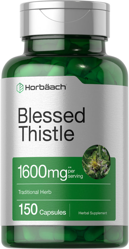 Blessed Thistle, 1600 mg (per serving), 150 Capsules