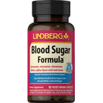 Lindberg Blood Sugar Formula, 90 vegetarian caplets. Gluten-free and verified.