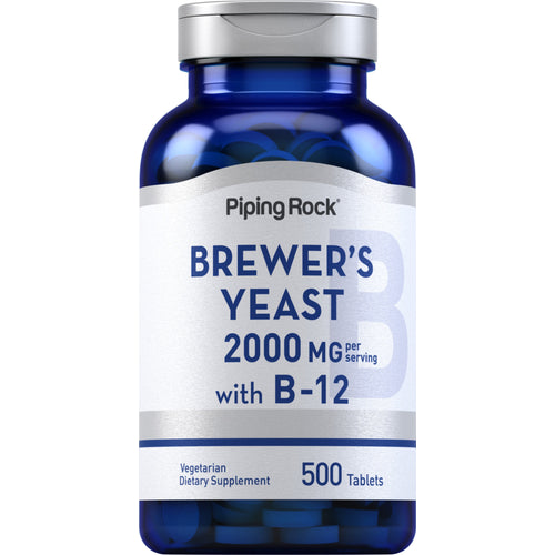 Brewer's Yeast, 2000 mg (per serving), 500 Tablets