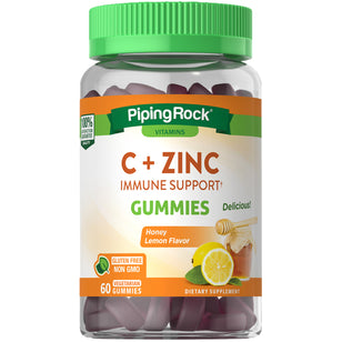 C + Zinc Immune Support (Honey Lemon), 60 Vegetarian Gummies