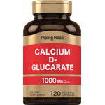 Calcium D-Glucarate 1000 mg per serving dietary supplement with 120 quick release capsules.