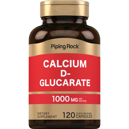 Calcium D-Glucarate, 1000 mg (per serving), 120 Quick Release Capsules