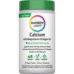 Rainbow Light Calcium with Magnesium and Vegan D3 plus 90 vegan caplets bottle.