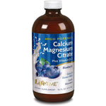 Lifetime Liquid Cal-Mag Citrate, Blueberry, 16 FL OZ, Plus Vitamin D-3, High Potency, Dairy & Gluten FREE, Easily Absorbed.