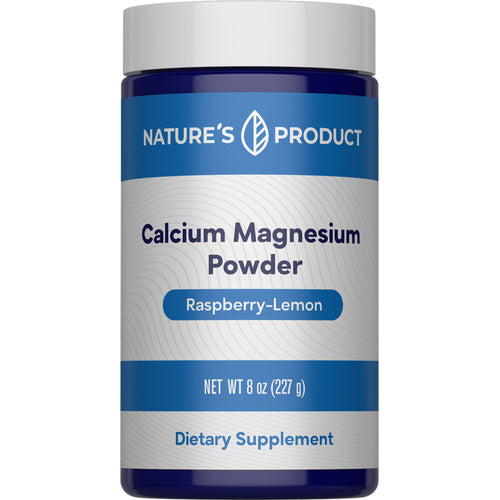 Calcium Magnesium Powder (Raspberry-Lemon), 8 oz (226 g) Bottle