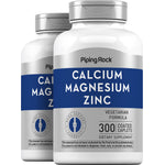 Calcium Magnesium Zinc (Cal 1000mg/Mag 400mg/Zn 15mg) (per serving), 300 Coated Caplets, 2  Bottles