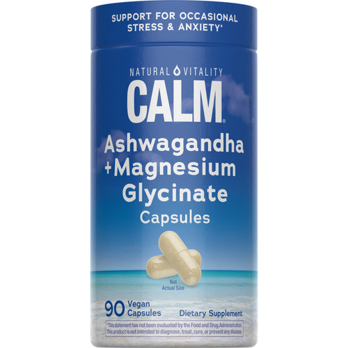 CALM Ashwagandha Magnesium Glycinate, 90 Vegetarian Capsules
